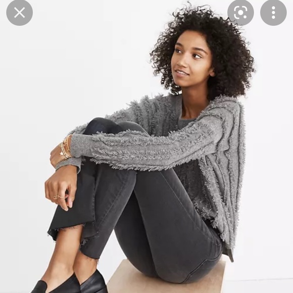 Madewell fringe stripe sweater EUC SZ S - Picture 2 of 7